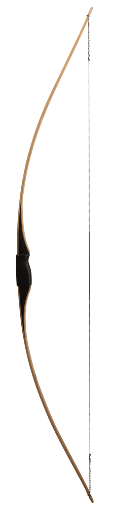 Bear Archery Montana Clear Glass Longbow - Flame Bamboo And Clear Glass / Right Hand / 50 lbs.