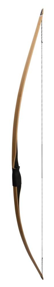 Bear Archery Montana Clear Glass Longbow - Flame Bamboo And Clear Glass / Right Hand / 35 lbs.