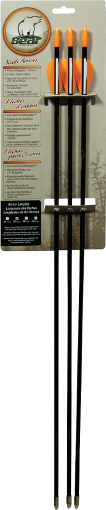 Bear Archery Youth Safetyglass 28" Arrows