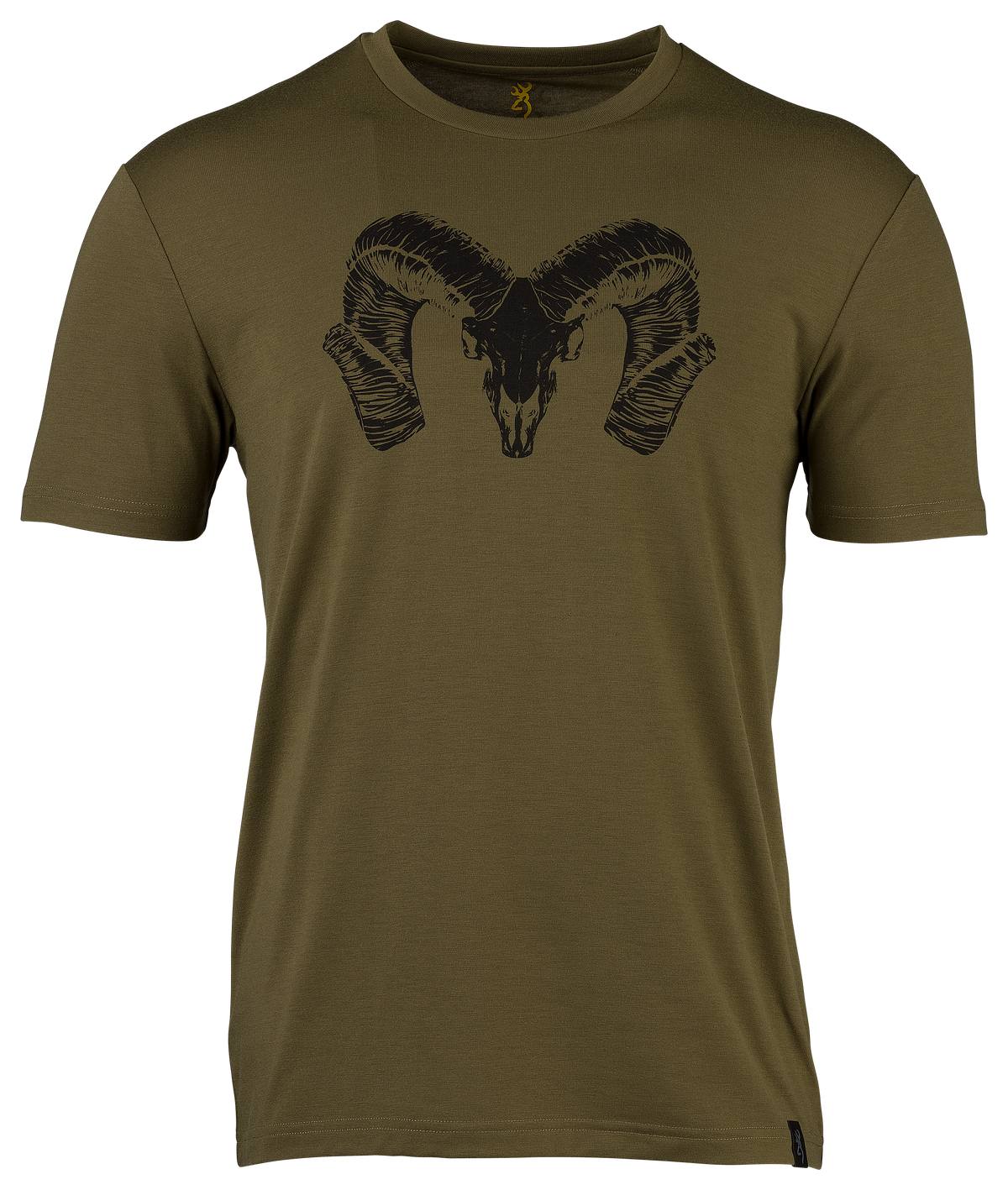 Browning Camp Ram graphic T-shirt in Green – front