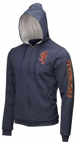 Browning Snapshot Zip Hoodie Blue – front