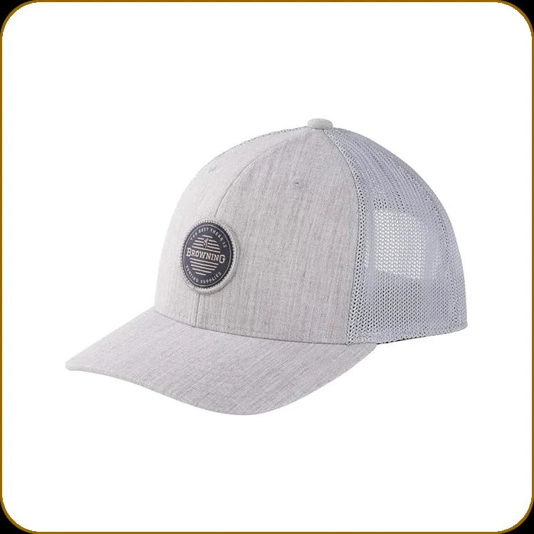 Browning Billet Cap Heather Gray front view SKU 308798691