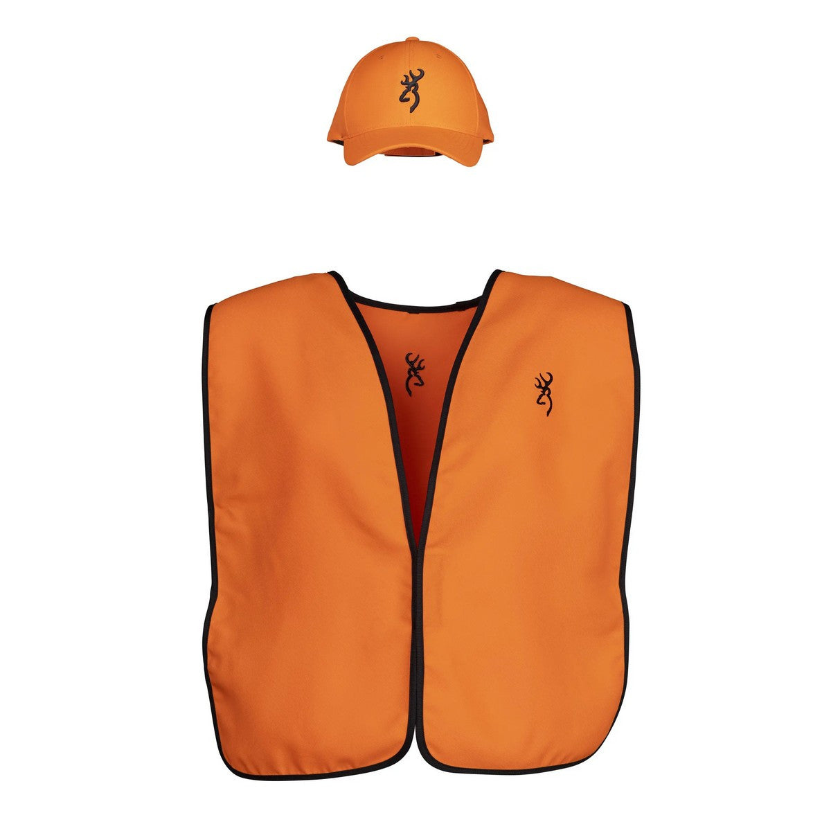 Browning Blaze Orange Safety Vest and Cap Combo