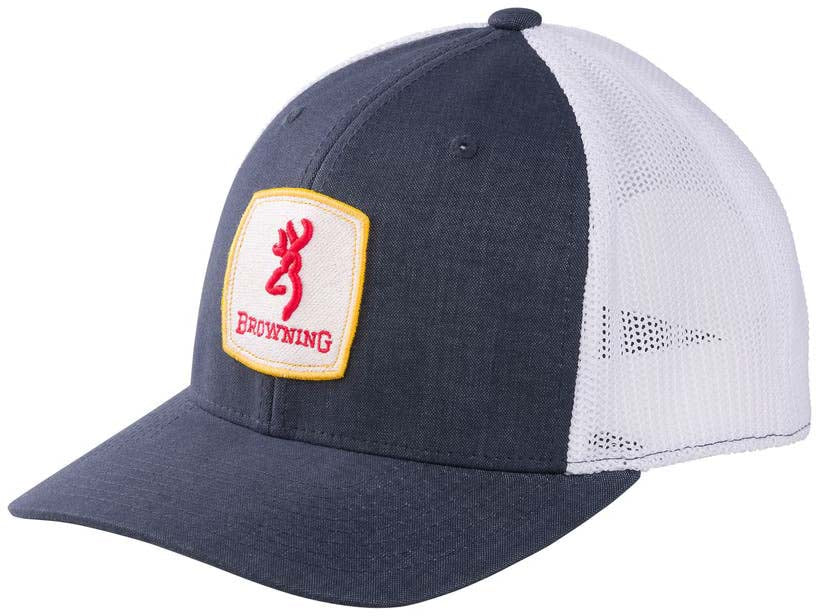 Browning Finn Mesh Snapback Cap – Navy