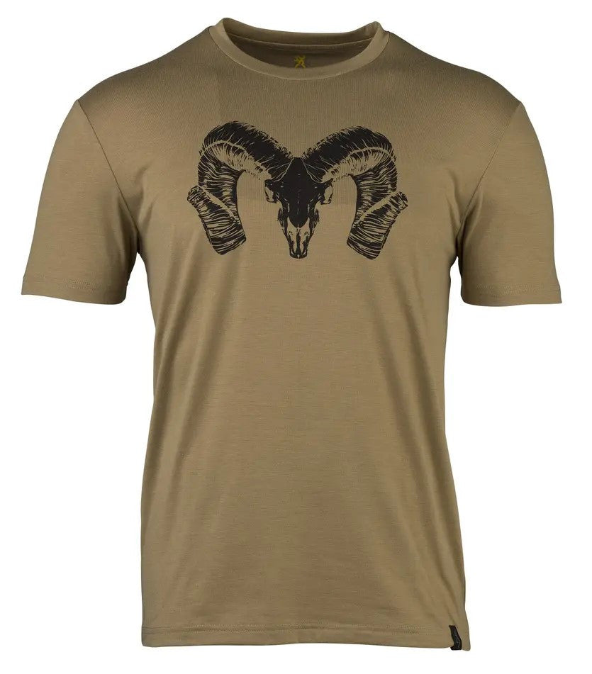 Browning Performance Camp Ram graphic T-shirt — Tan