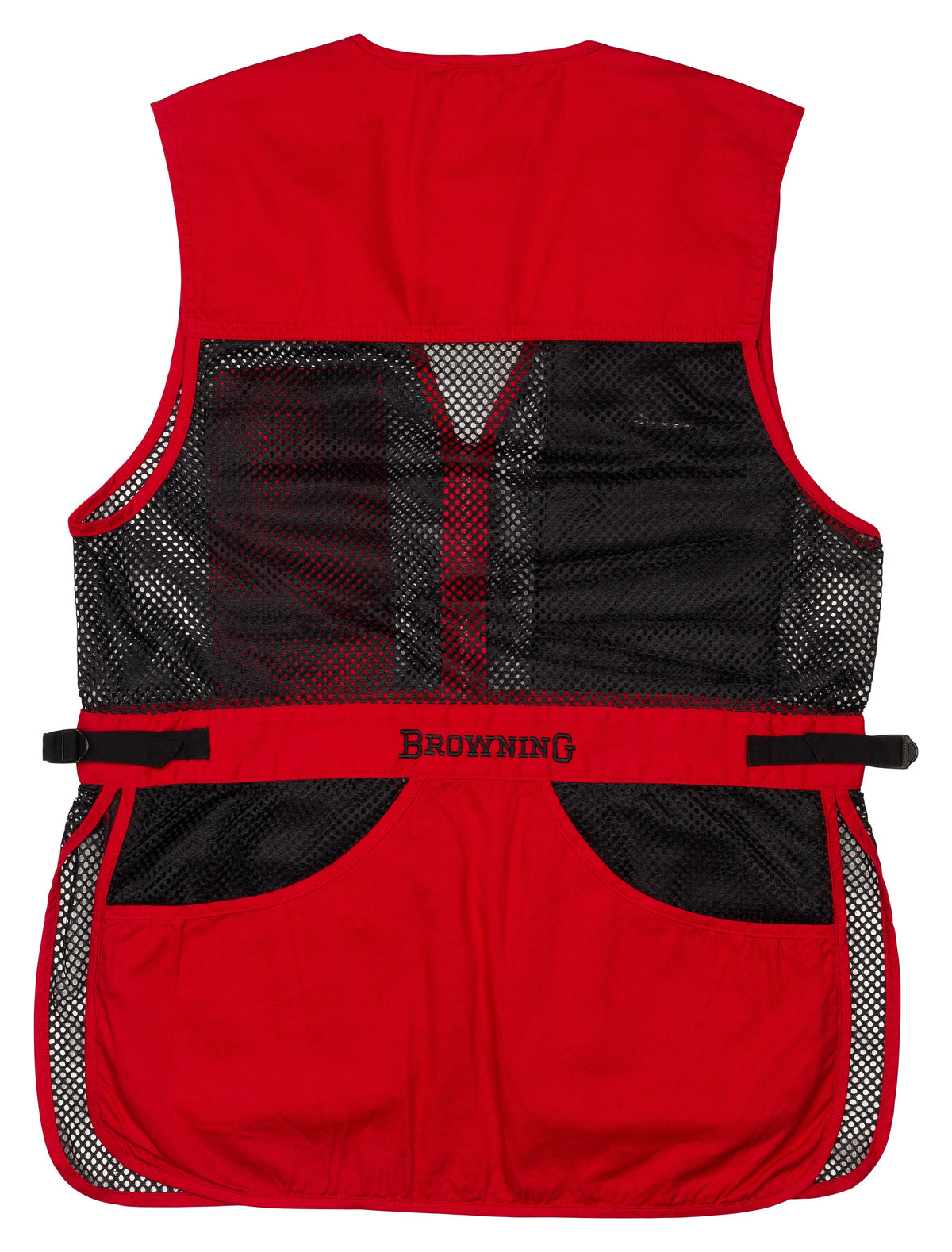 Browning Men's Trapper Creek Red/Black Mesh Shooting Vest style 30502671