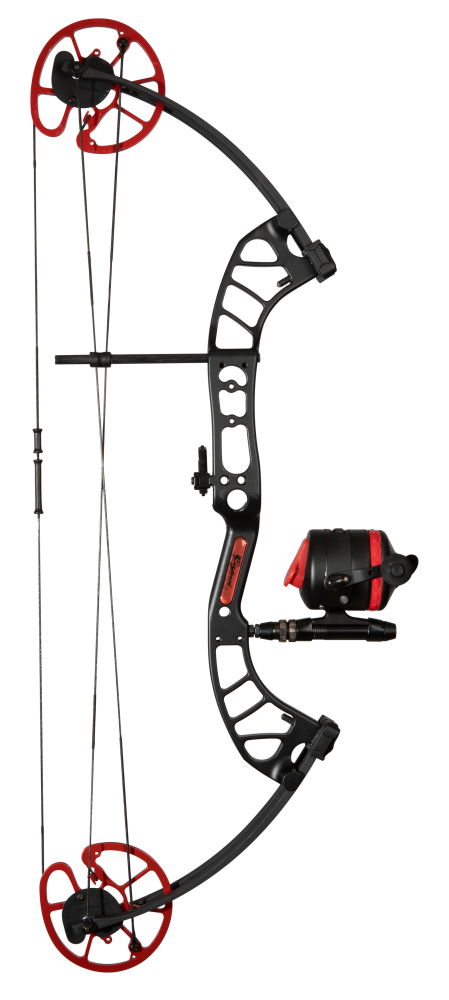 Cajun Bowfishing Shore Runner EVS Bowfishing Bow - Black/Red / Right Hand