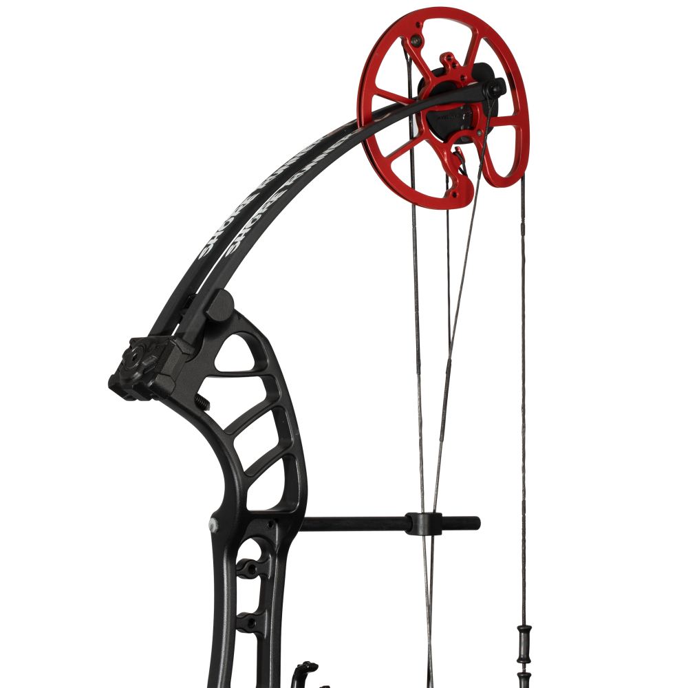Cajun Bowfishing Shore Runner EVS Bowfishing Bow - Black/Red / Right Hand