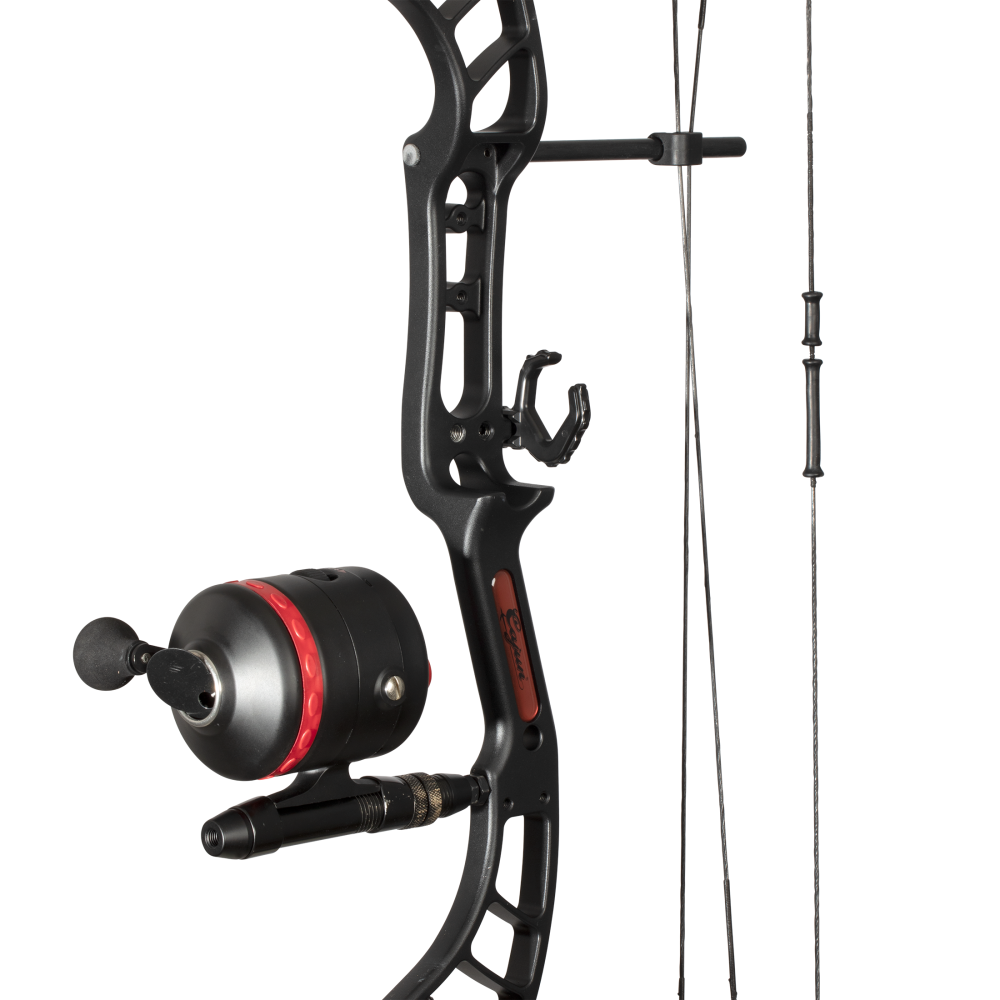 Cajun Bowfishing Shore Runner EVS Bowfishing Bow - Black/Red / Left Hand