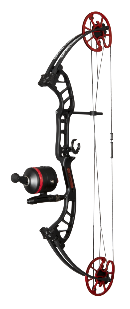 Cajun Bowfishing Shore Runner EVS Bowfishing Bow - Black/Red / Left Hand