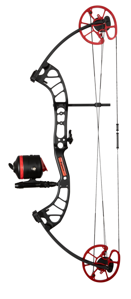 Cajun Bowfishing Shore Runner EVS Bowfishing Bow - Black/Red / Right Hand