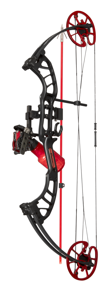 Cajun Bowfishing Shore Runner EVW Bowfishing Bow - Black/Red / Right Hand