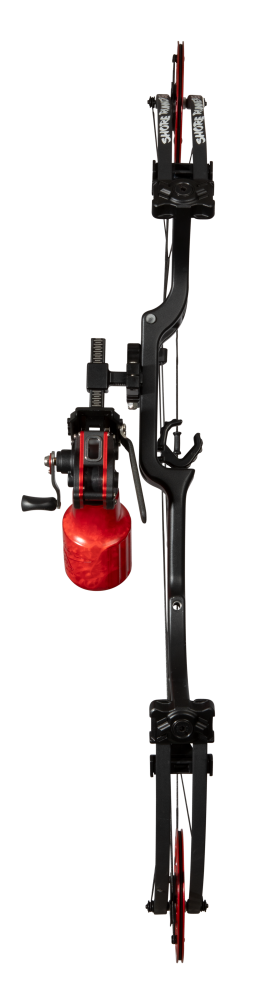 Cajun Bowfishing Shore Runner EVW Bowfishing Bow - Black/Red / Left Hand
