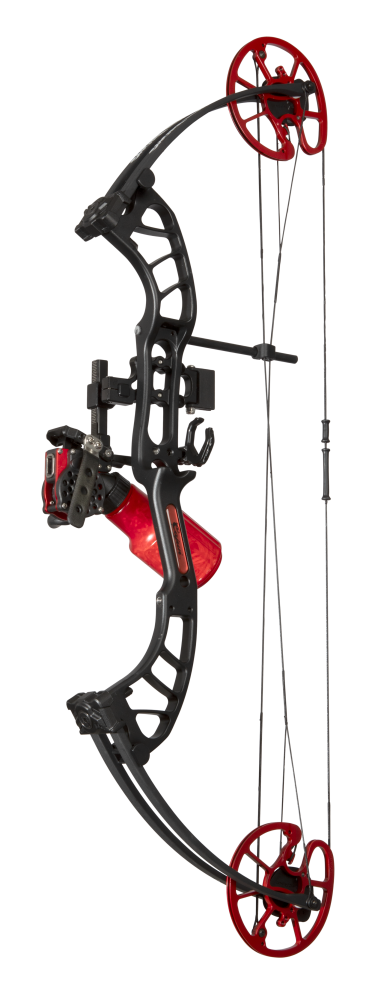 Cajun Bowfishing Shore Runner EVW Bowfishing Bow - Black/Red / Left Hand