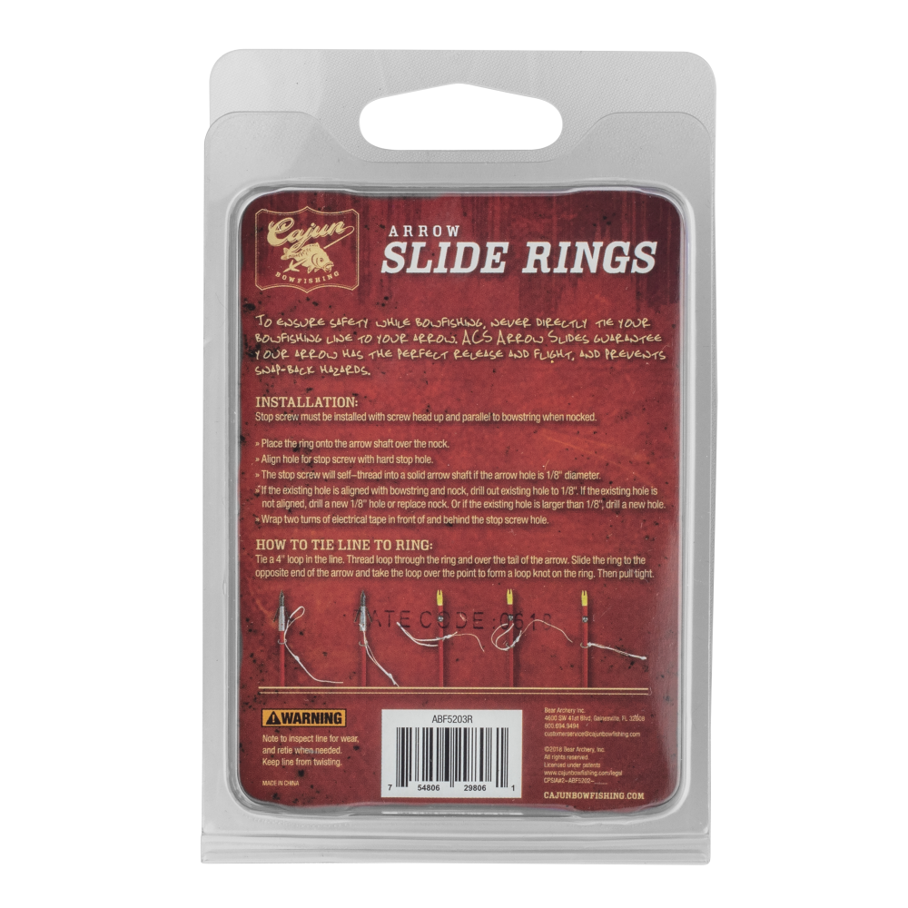 Cajun Bowfishing Slide Rings - 10 pack