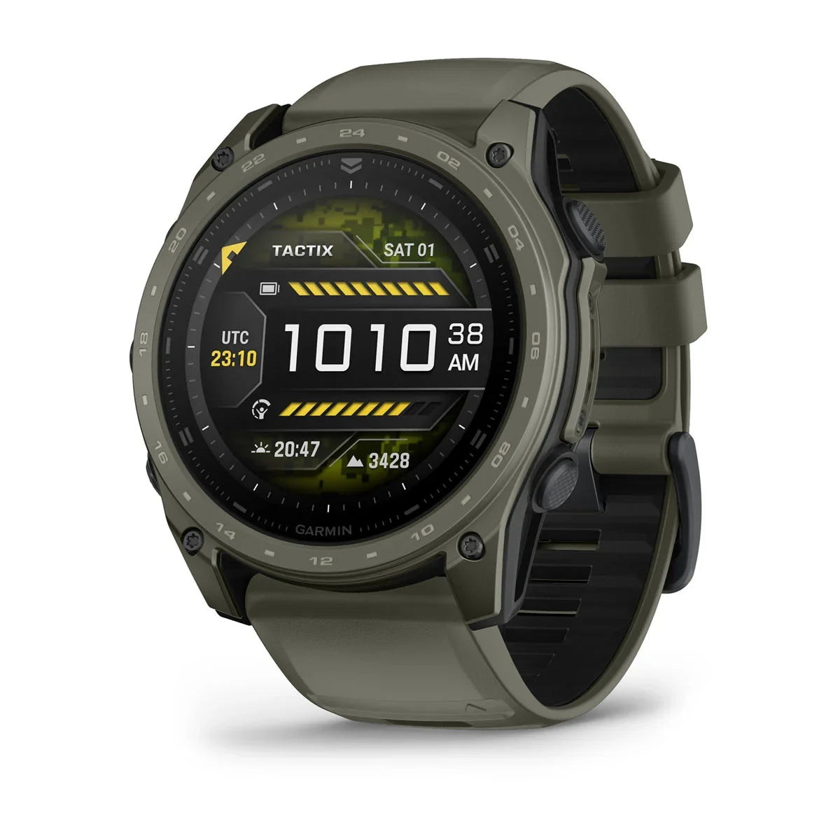 Garmin tactix 8 – 51 mm AMOLED Cerakote Coating Includes Applied Ballistics Ultralight Solver and Olive Drab Cerakote Coating