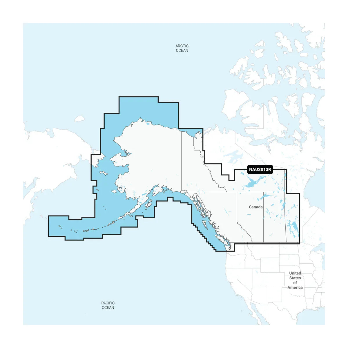 Garmin Canada, West & Alaska Navionics+ Marine Charts