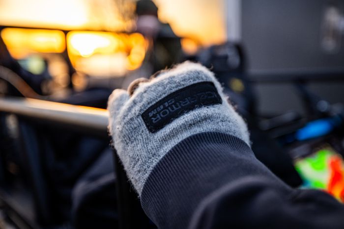 Clam Wooly Fingerless Gloves