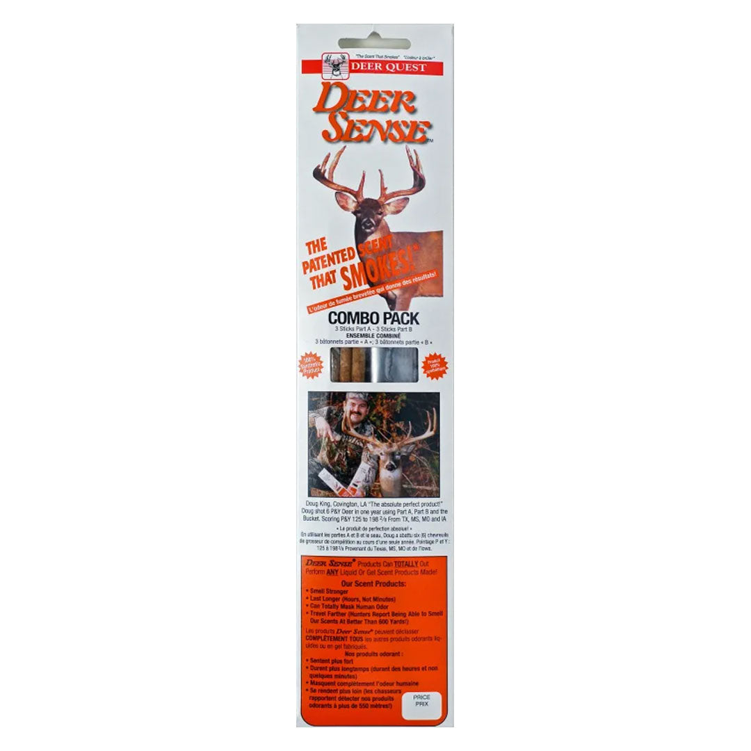 Deer Quest Deer Sense Cover Scent Smoking Sticks Combo Pack 6 Pack