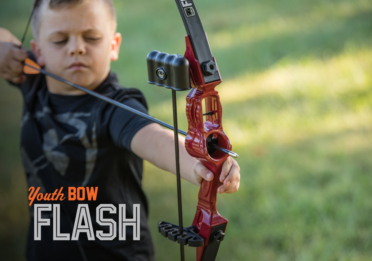 Bear Archery Flash Youth Bow - Yellow / Both / Continuous up to 18 lbs.