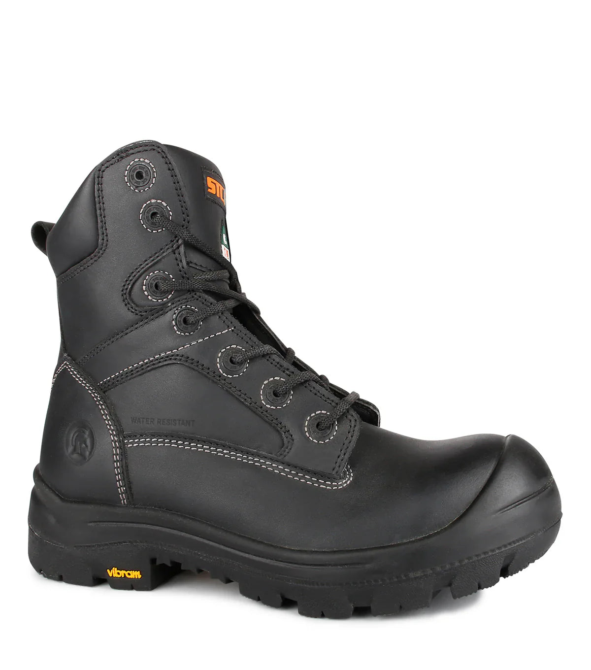STC Morgan, Black | 8" Leather Work Boots | Vibram TC4+ Outsole