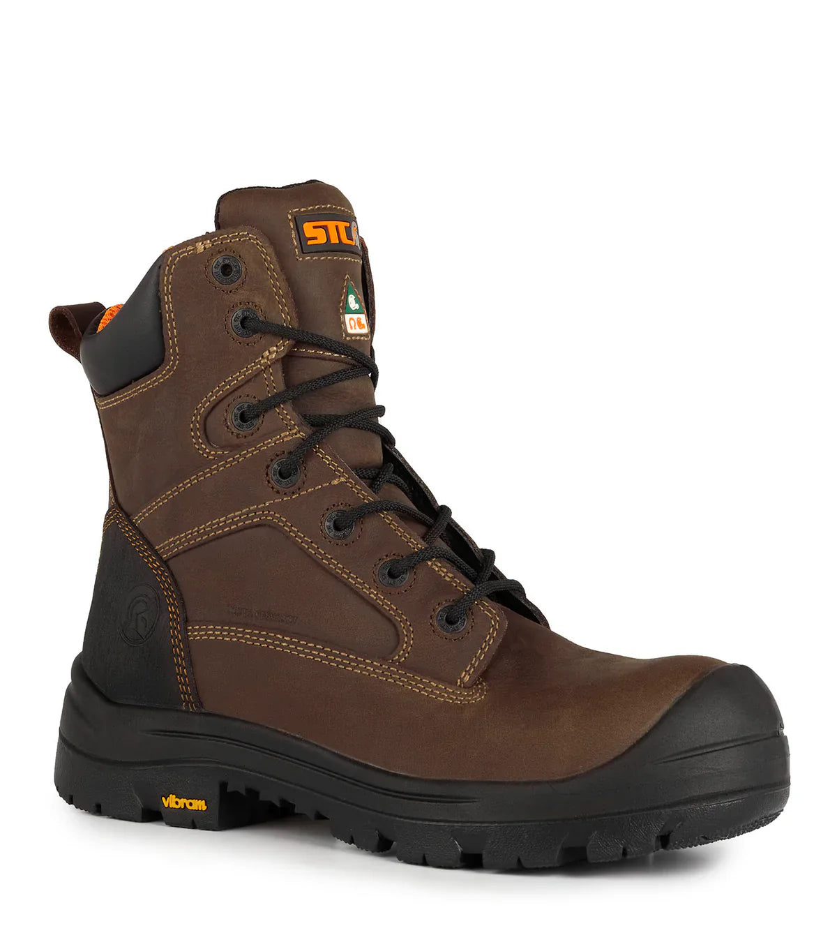 STC Morgan, Brown | 8" Leather Work Boots | Vibram TC4+ Outsole