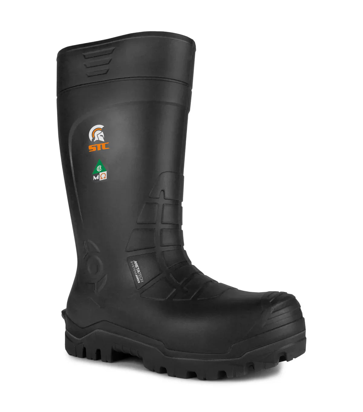STC Golden, Black |15'' PU Work Boots | Metguard Protection