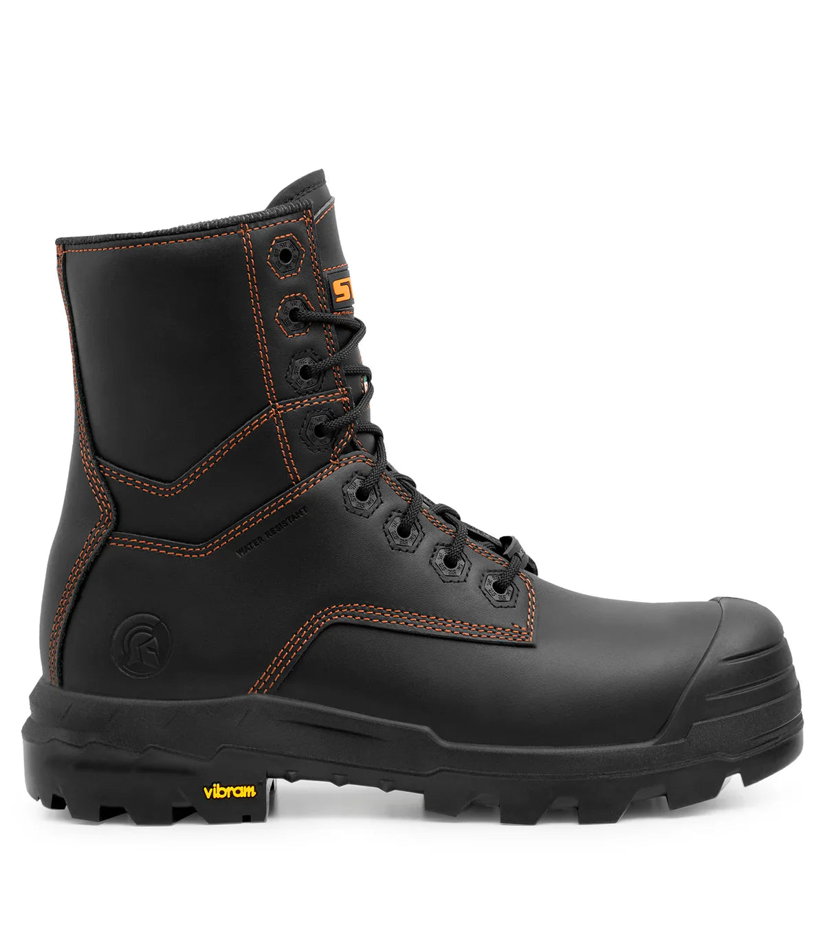 STC Waston, Black | 8” Metal Free Leather Work Boots | TC4+ Vibram