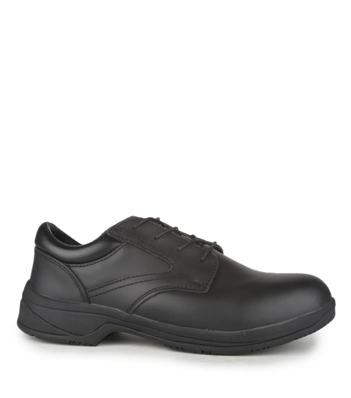 STC Brome II, Black | Leather Work Shoes | Soft Toe & No Plate