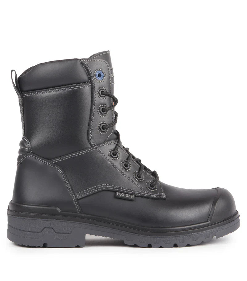 Acton Progum, Black | 8" CSA Leather Work Boots | Slip Resisting Outsole