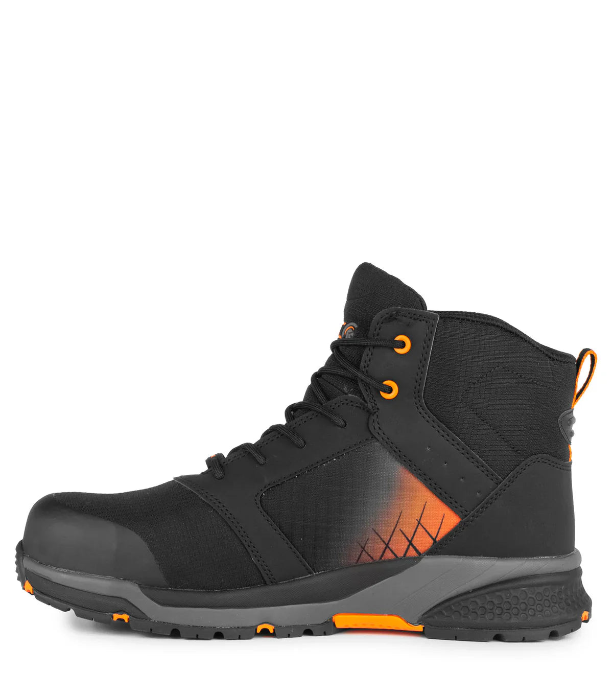 STC Trainer6, Black & Orange | Ultra-lightweight 6'' Athletic Work Shoes
