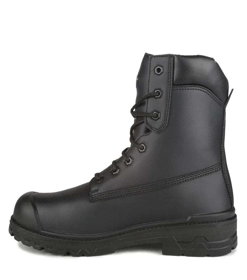 Acton Prospect, Black 8'' Vegan CSA Work Boots,  Microfiber & Chemtech