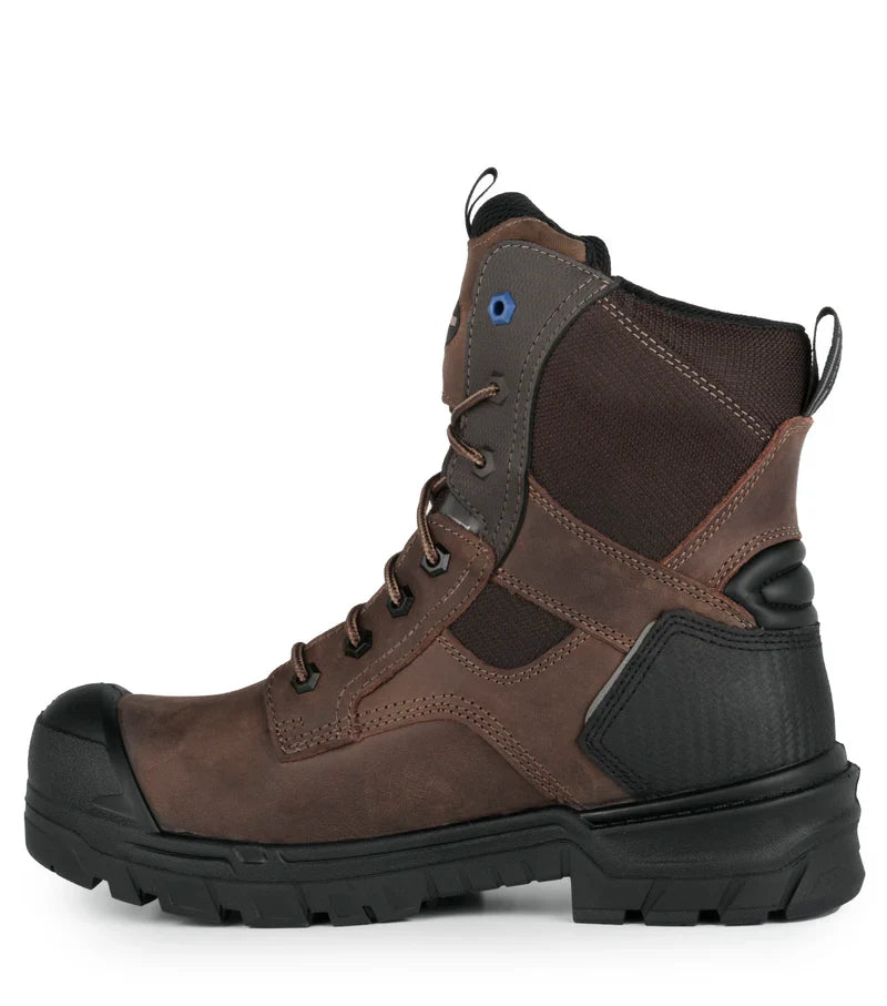 Acton G3O 8" CSA Leather Work Boots with Slip Resisting Outsole (Darch Brown/Black)