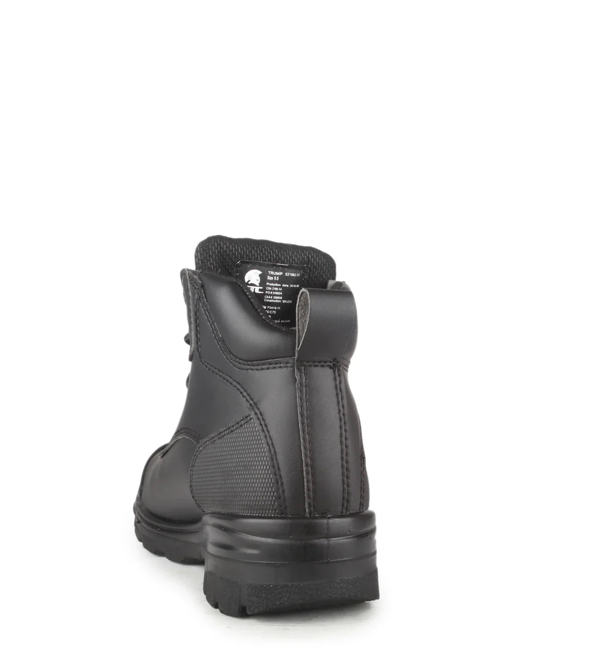 STC Trump, Black | 6” Vegan Microfiber Work Boots