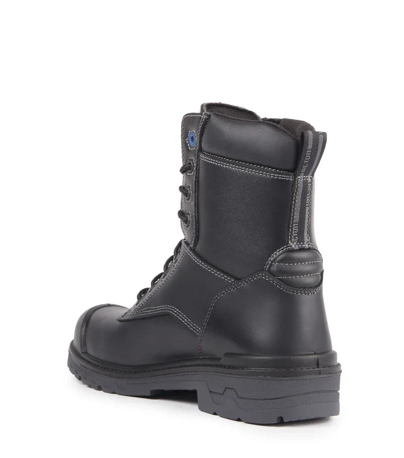Acton Progum, Black | 8" CSA Leather Work Boots | Slip Resisting Outsole