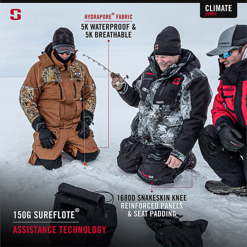 Striker Climate Ice Fishing Bib Black