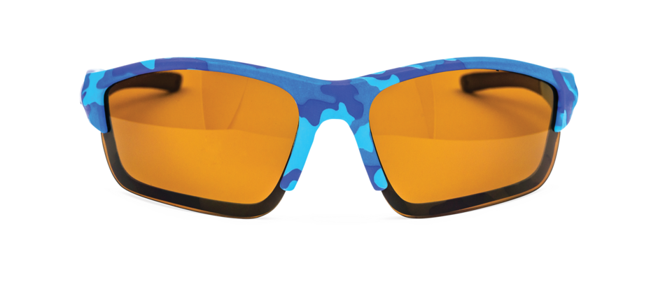 Rapala Boys Polarized Fishing Glasses Blue Camo