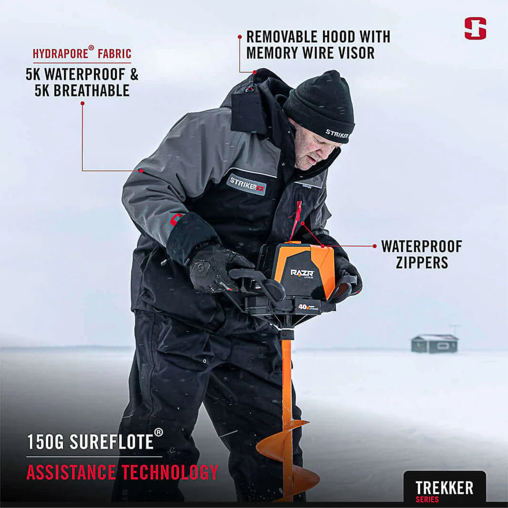 StrikerICE Trekker Jacket Black/Gray 3X-Large