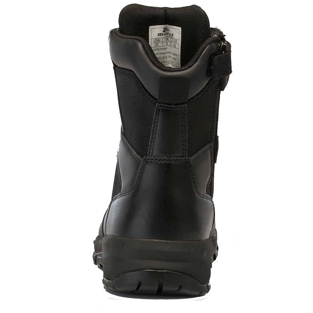 Belleville Boots SPEAR POINT BV918Z WP Lightweight Side-Zip 8" Waterproof Tactical Boot - Black