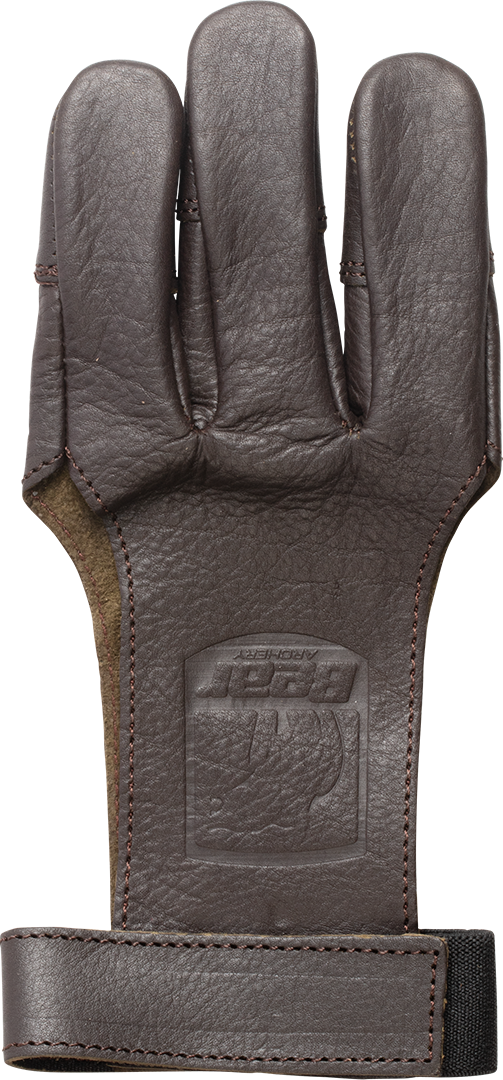 Bear Archery Leather 3 Finger Shooting Glove - Large