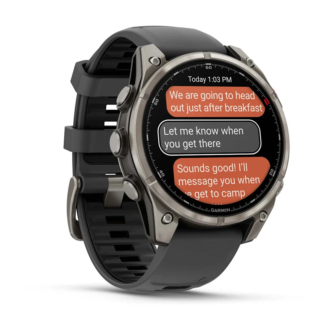Garmin fēnix 8 Pro 47 mm AMOLED Sapphire Titanium with Graphite / Black Silicone Band