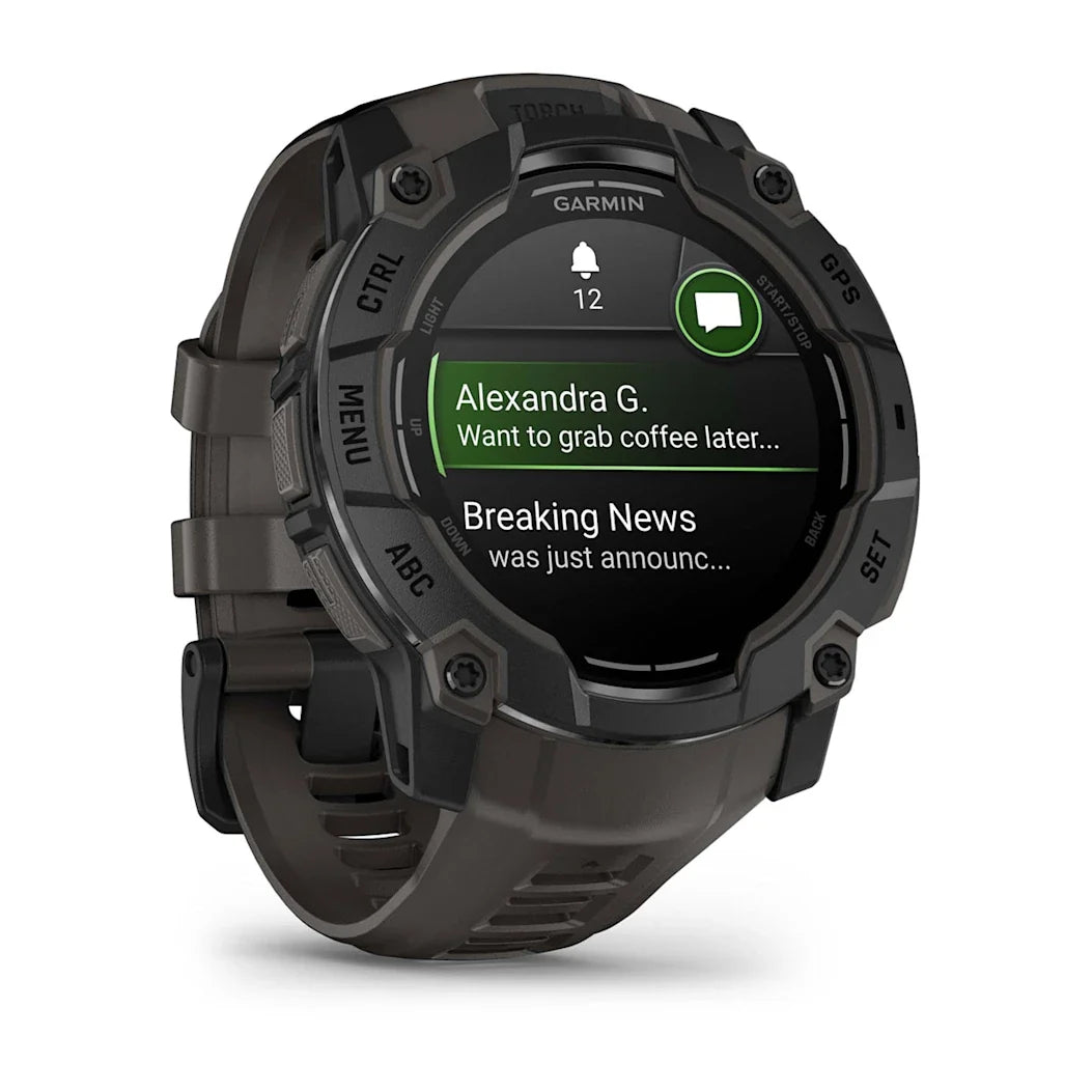 Garmin Instinct 3 – 50 mm AMOLED Black with Charcoal Band