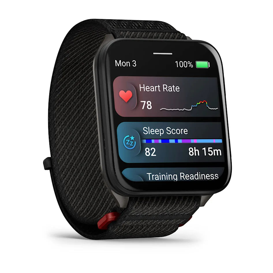 Garmin Venu X1 Black with Slate Titanium Caseback and Black ComfortFit Nylon Band Smartwatch