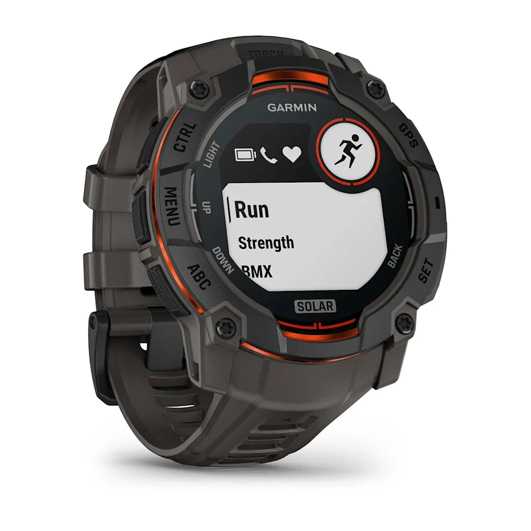 Garmin Instinct 3 – 50 mm Solar Black with Charcoal Band