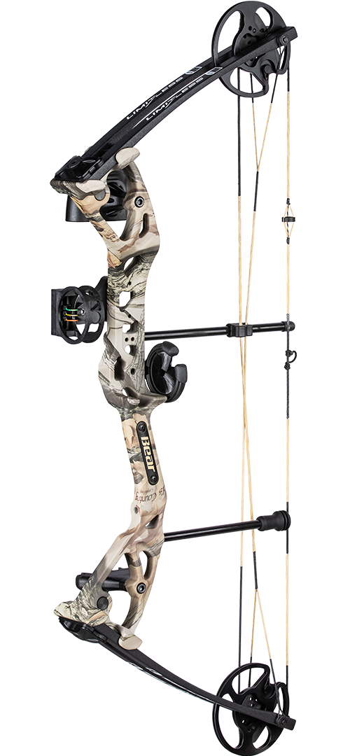 Bear Archery Limitless RTH Compound Bow - Tan / Right Hand / 25-50