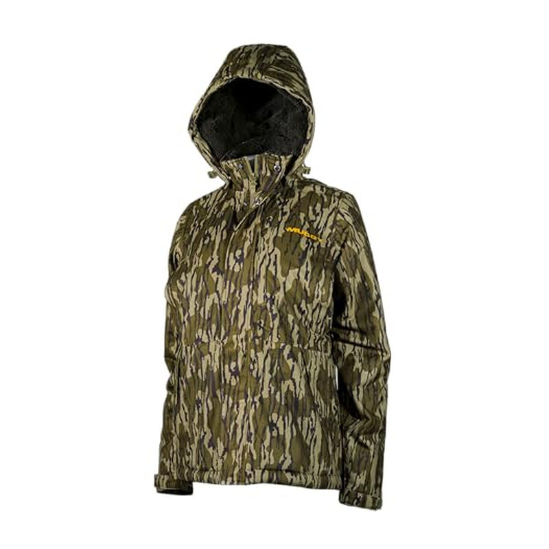 Muddy Women's TRX Waterproof Sherpa Fleece Jacket in Mossy Oak Bottomland camouflage - XS