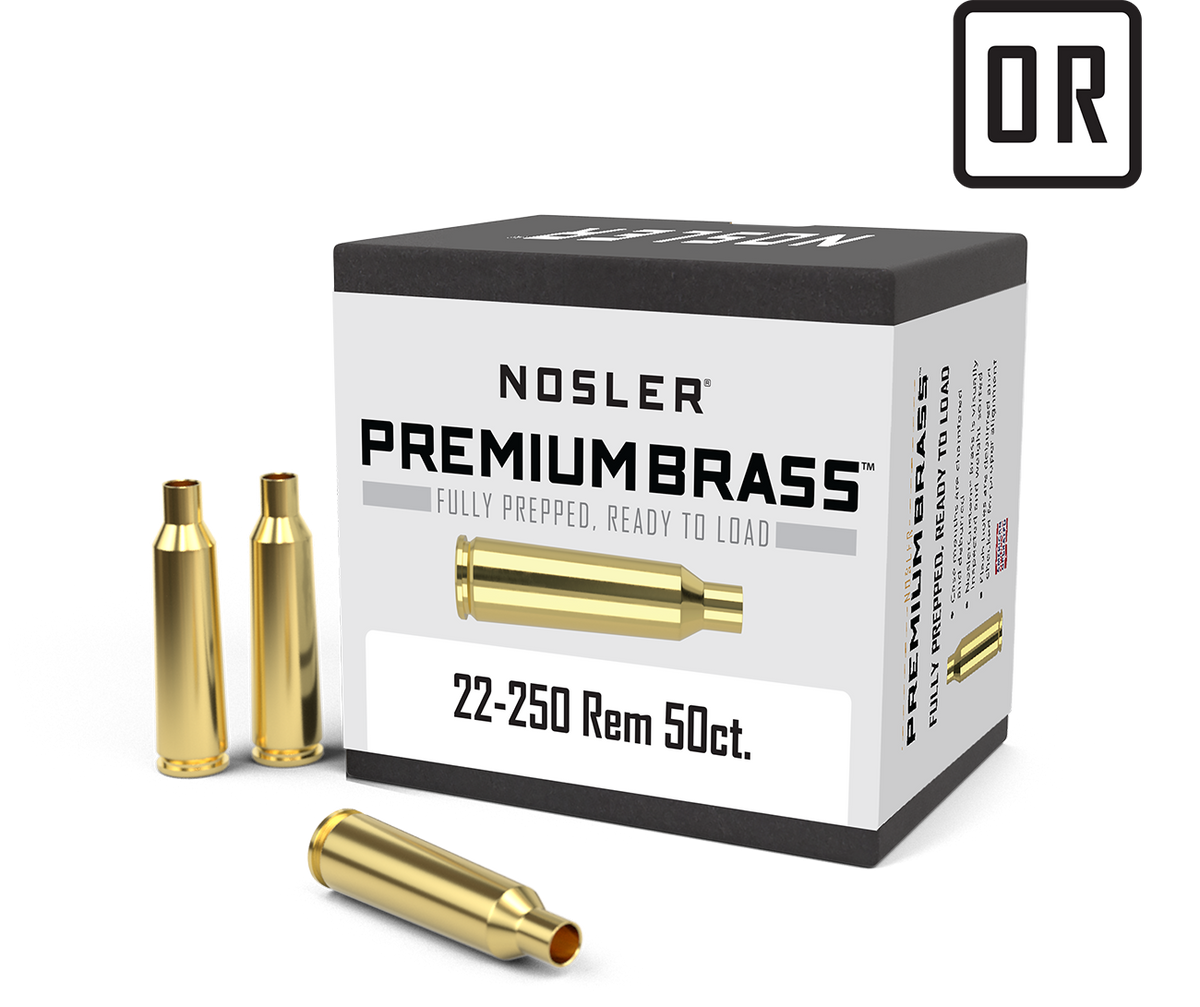 Nosler 22-250 Rem Premium Brass (50ct) product image