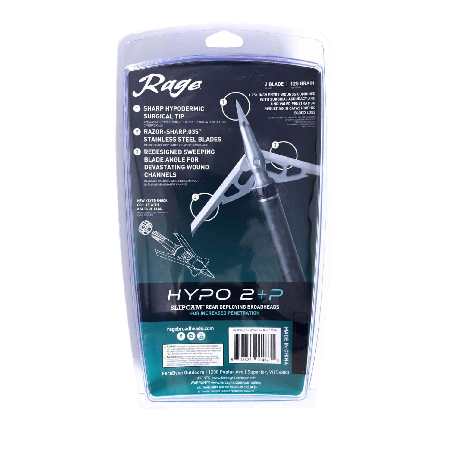 Rage Hypo 2 +P - 125 Grain