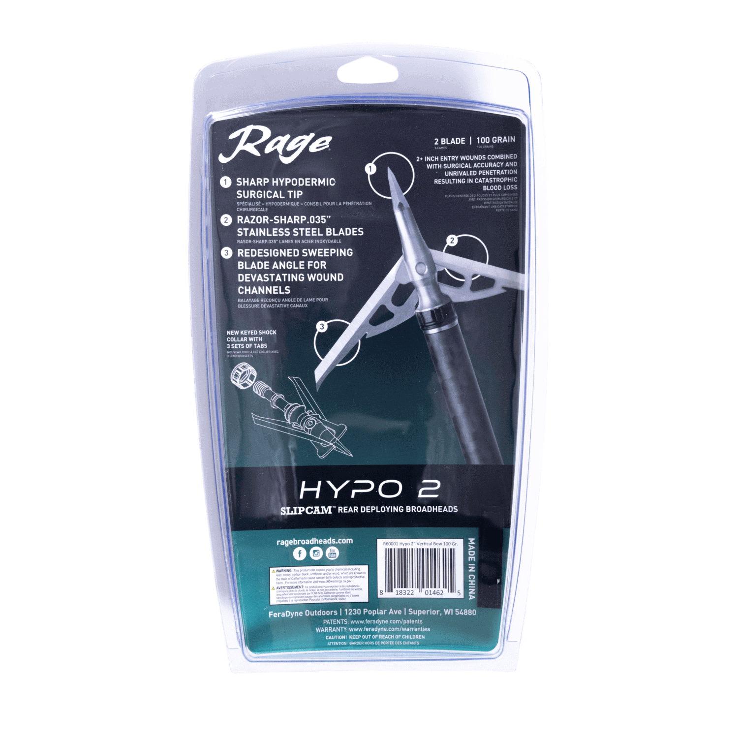 Rage Hypo 2 - 100 grain
