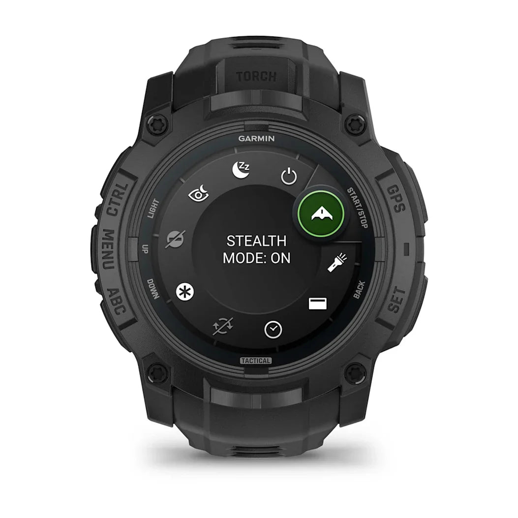 Garmin Instinct 3 – 50 mm AMOLED Tactical Edition Black with Black Band